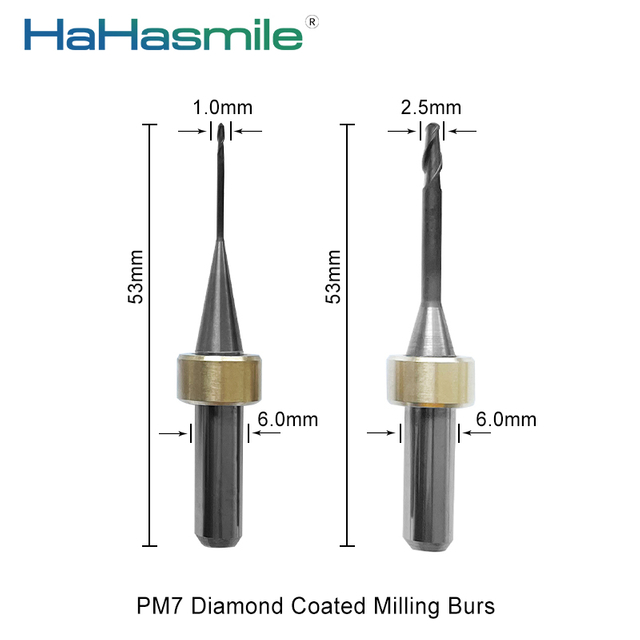 PM7 Diamond Coated Milling Burs