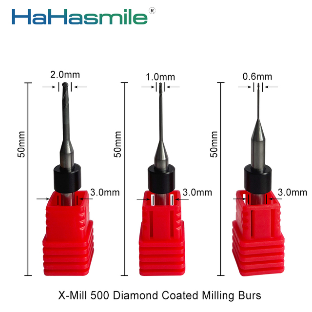 X-Mill 500 Diamond Milling Burs