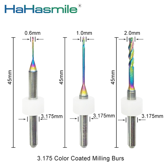 3.175 Zirconia Milling Burs