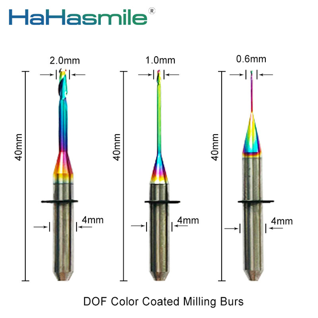 DOF Zirconia Milling Burs